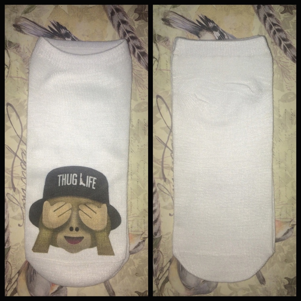 Thug Life Monkey Ankle Socks